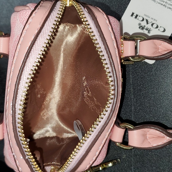 Coach Blush Pink Mini Bag with Gold Accents (No COA) - Picture 4 of 4